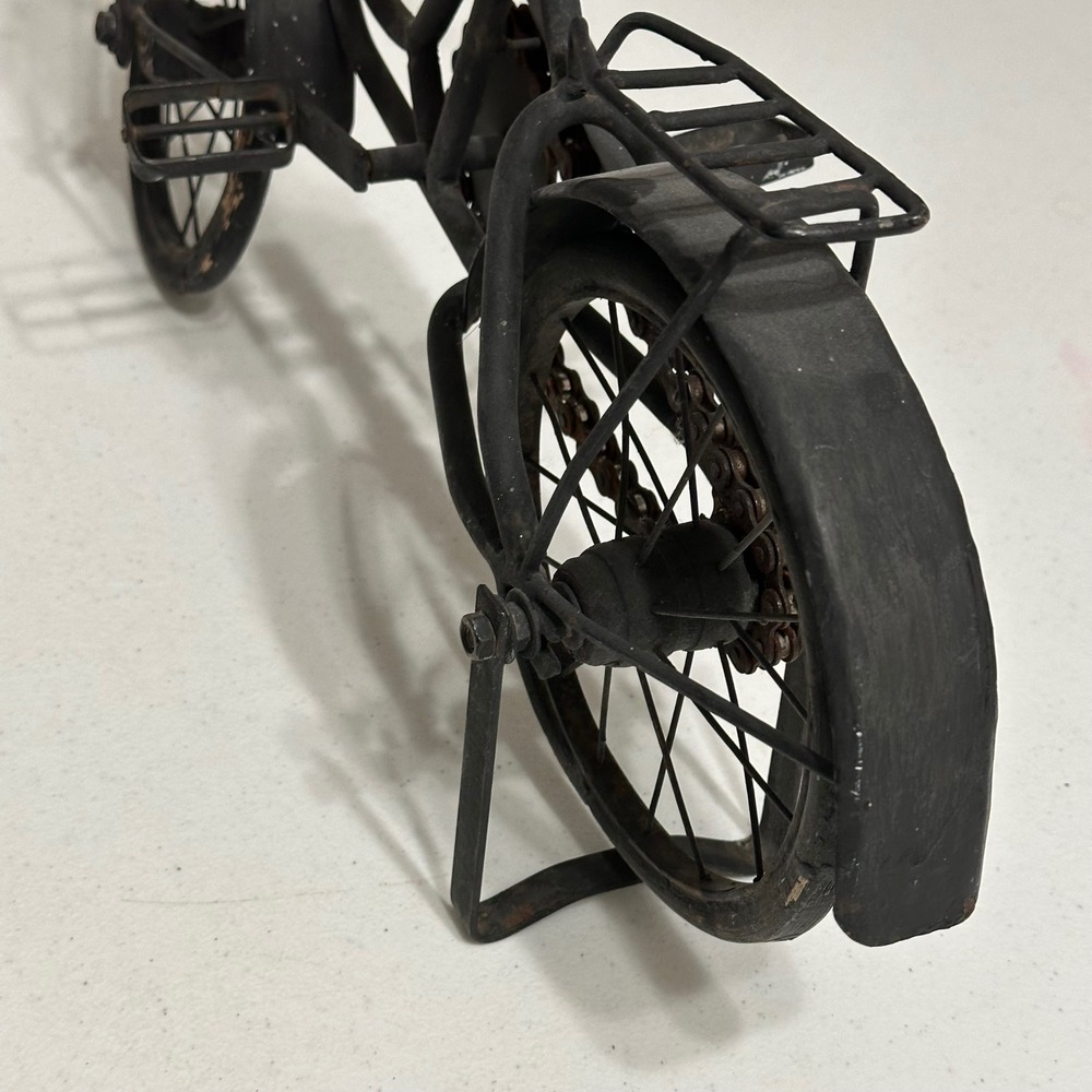 VTG Handcrafted Bicycle Sculpture Wood Metal Functional Display Model Decor Art - Picture 8 of 14
